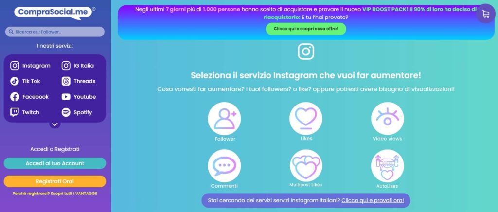 come crescere organicamente su instagram